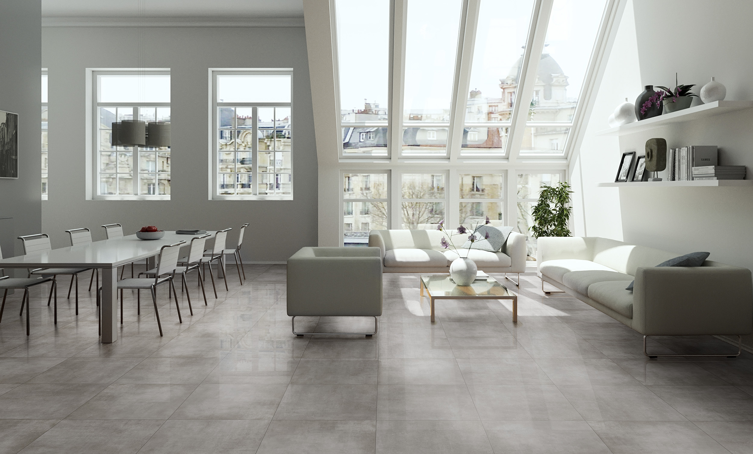 Urbanixx Gres Bari Bodenfliese Betonoptik Taupe anpoliert 60x60 cm rekt. 