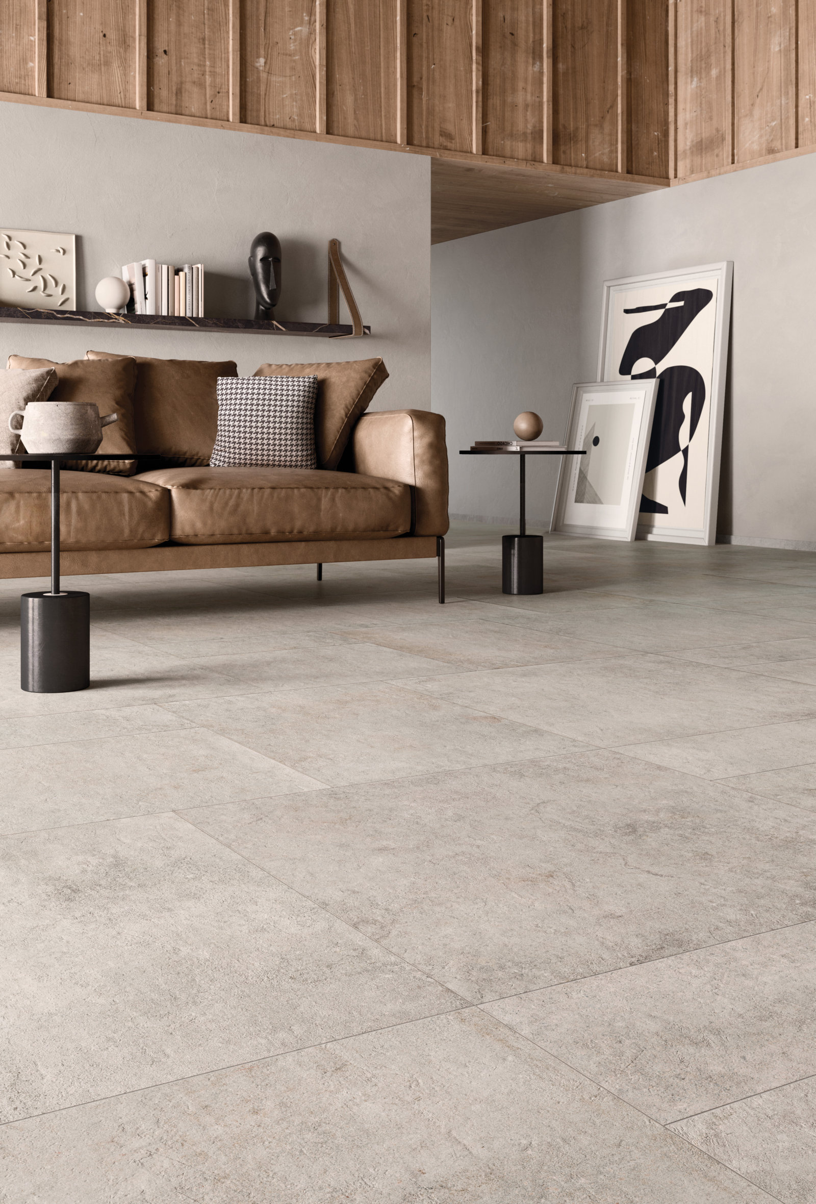 Flaviker Re Tour Bodenfliese Betonoptik Beige Matt 120x120 cm rektifiziert R10B