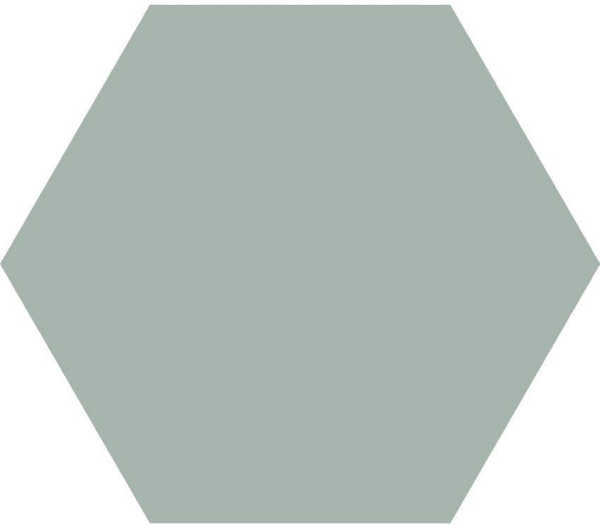 Urbanixx Gres Salmi Bodenfliesen Hexagon Grün matt 15x17 cm  