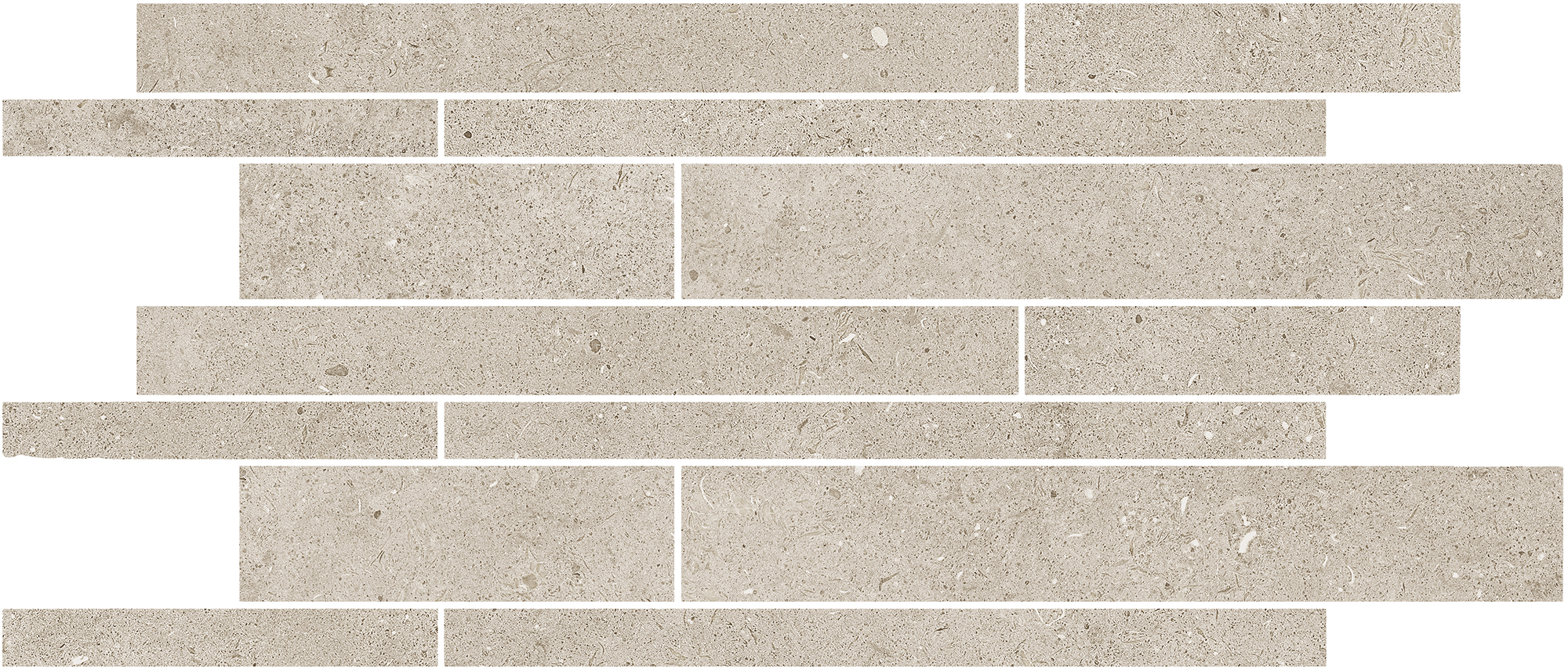 Urbanixx Gres Osaki Stäbchenmosaik Natursteinoptik Beige matt 30x60 cm R10