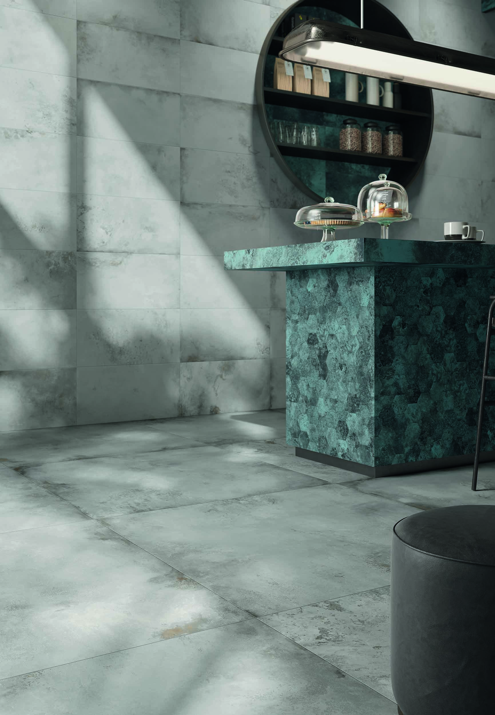 Caesar Alchemy Mosaik Metalloptik Grau Matt 30x30 cm 