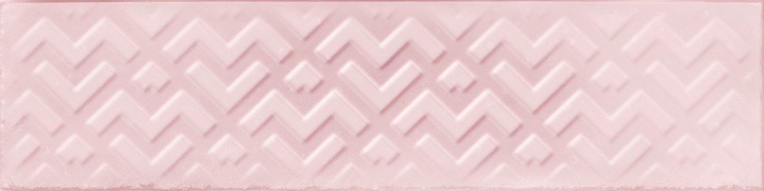Catalea Gres Nellim Metrofliese Dekor Rosa glänzend 7,5x30 cm Catalea Gres Nellim Metrofliese Dekor Rosa glänzend 7,5x30 cm