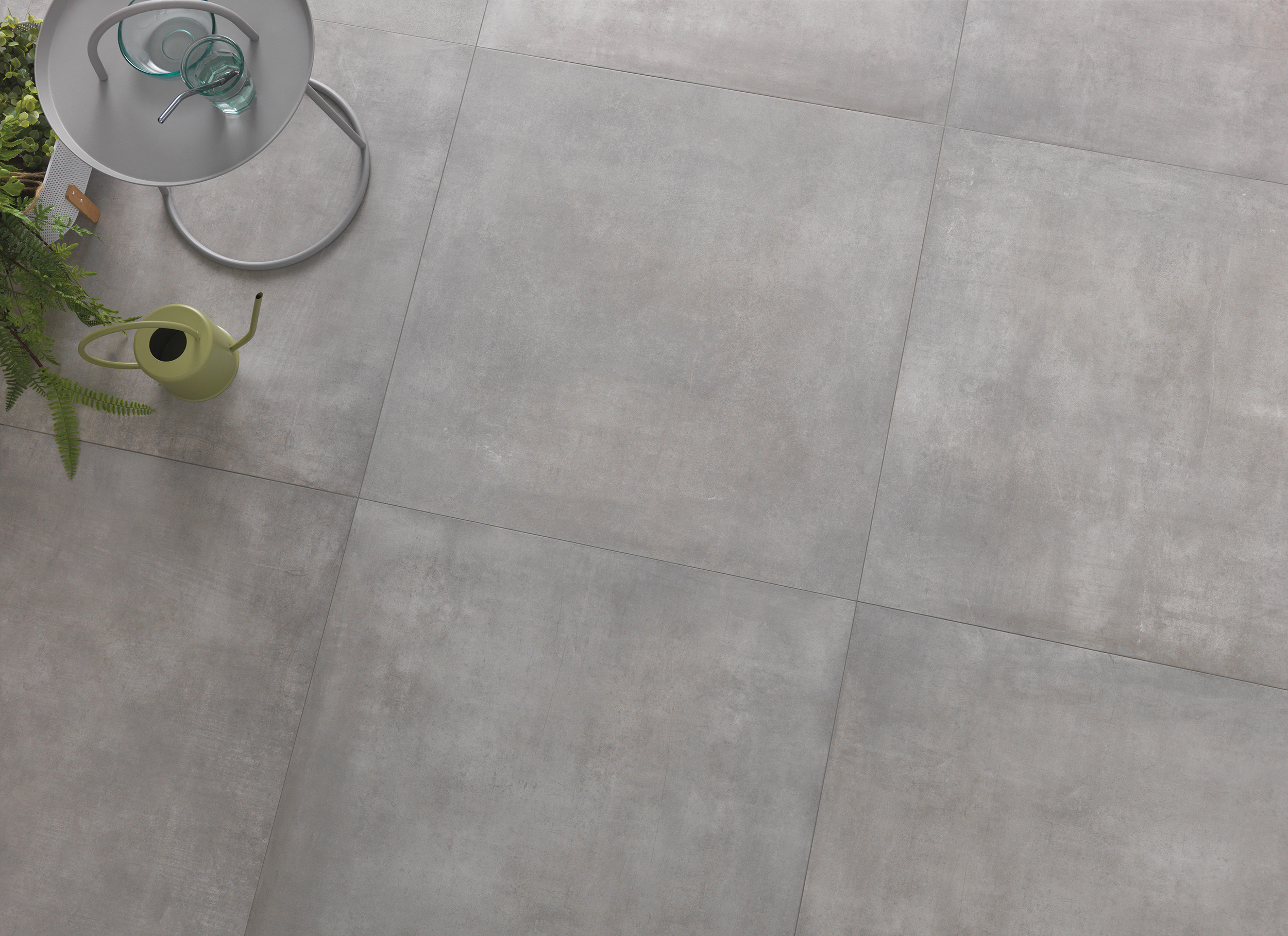 Urbanixx Gres Bari Bodenfliese Betonoptik Grau Matt 60x120 cm rektifiziert R9