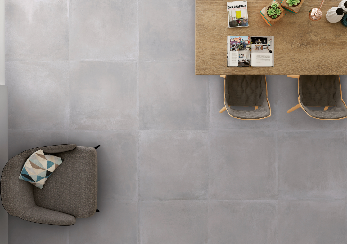 Urbanixx Gres Living Bodenfliese Betonoptik Grau Matt 60x60 cm rektifiziert 10B