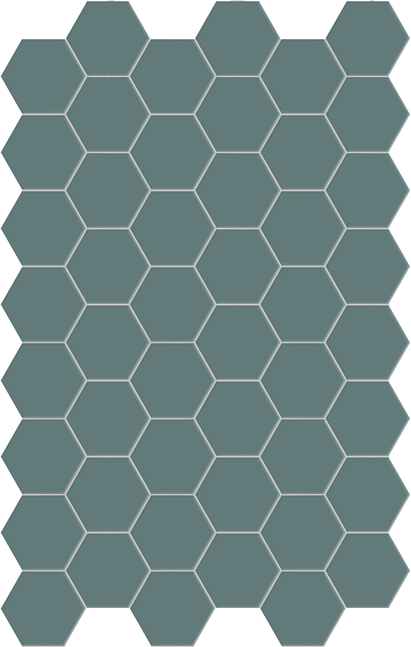 Catalea Gres Akita Bodenfliese Hexagon Grün Matt 14x16 cm rektifiziert R10