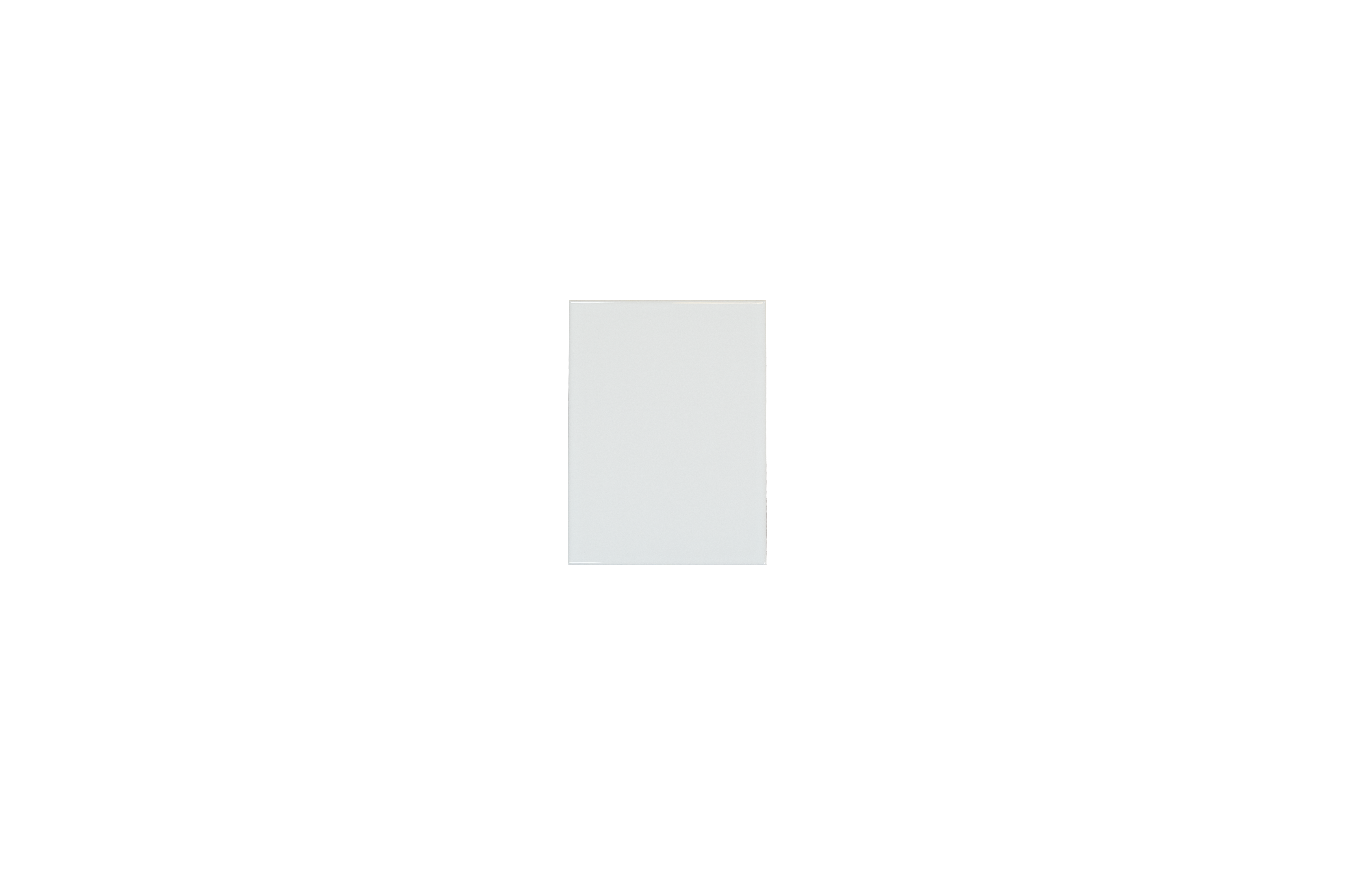 Urbanixx Gres Warschau Wandfliese uni Weiß glänzend 14,8x19,8 cm  