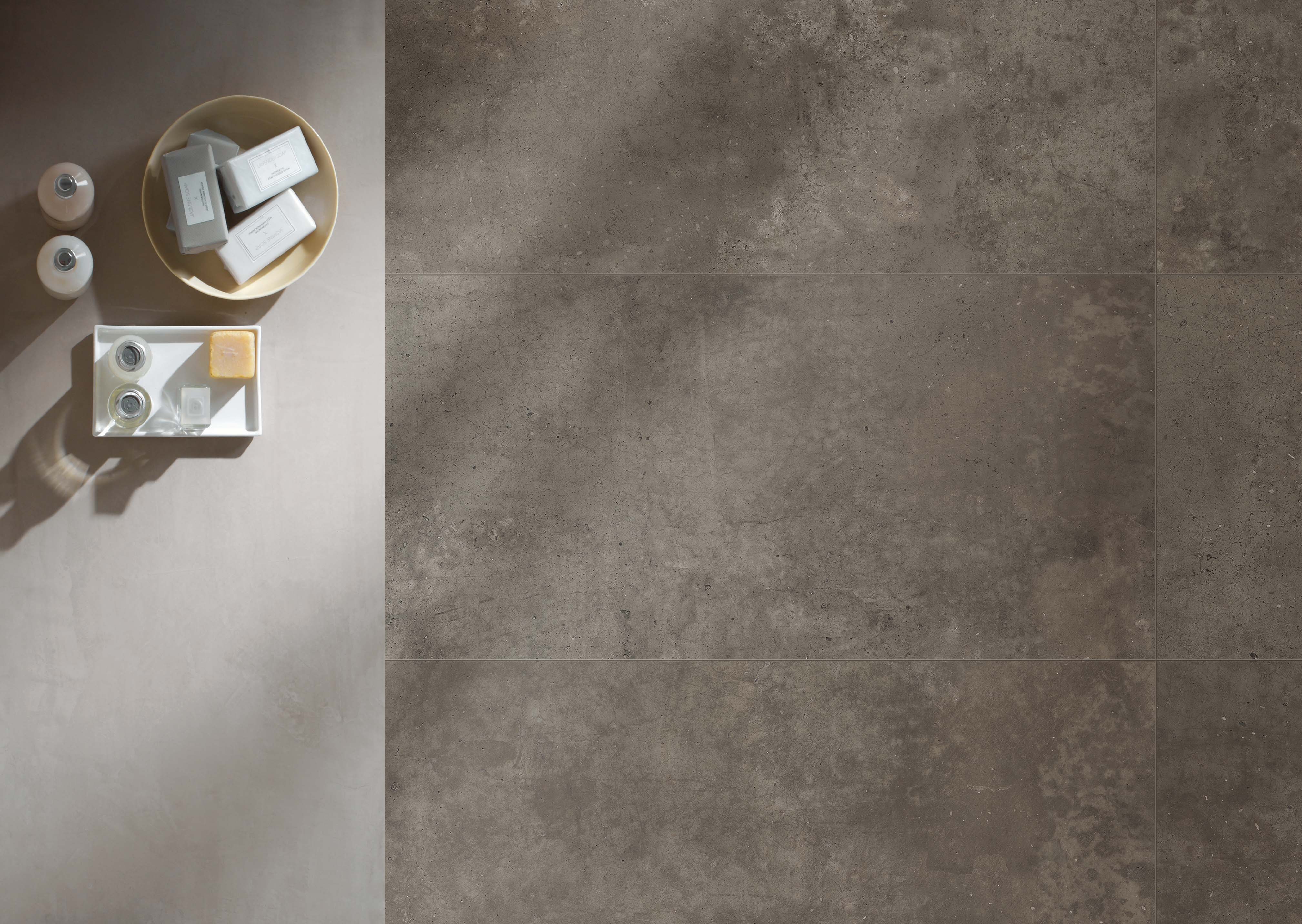 Flaviker Hyper Bodenfliese Betonoptik Taupe Matt 80x80 cm rektifiziert R10B