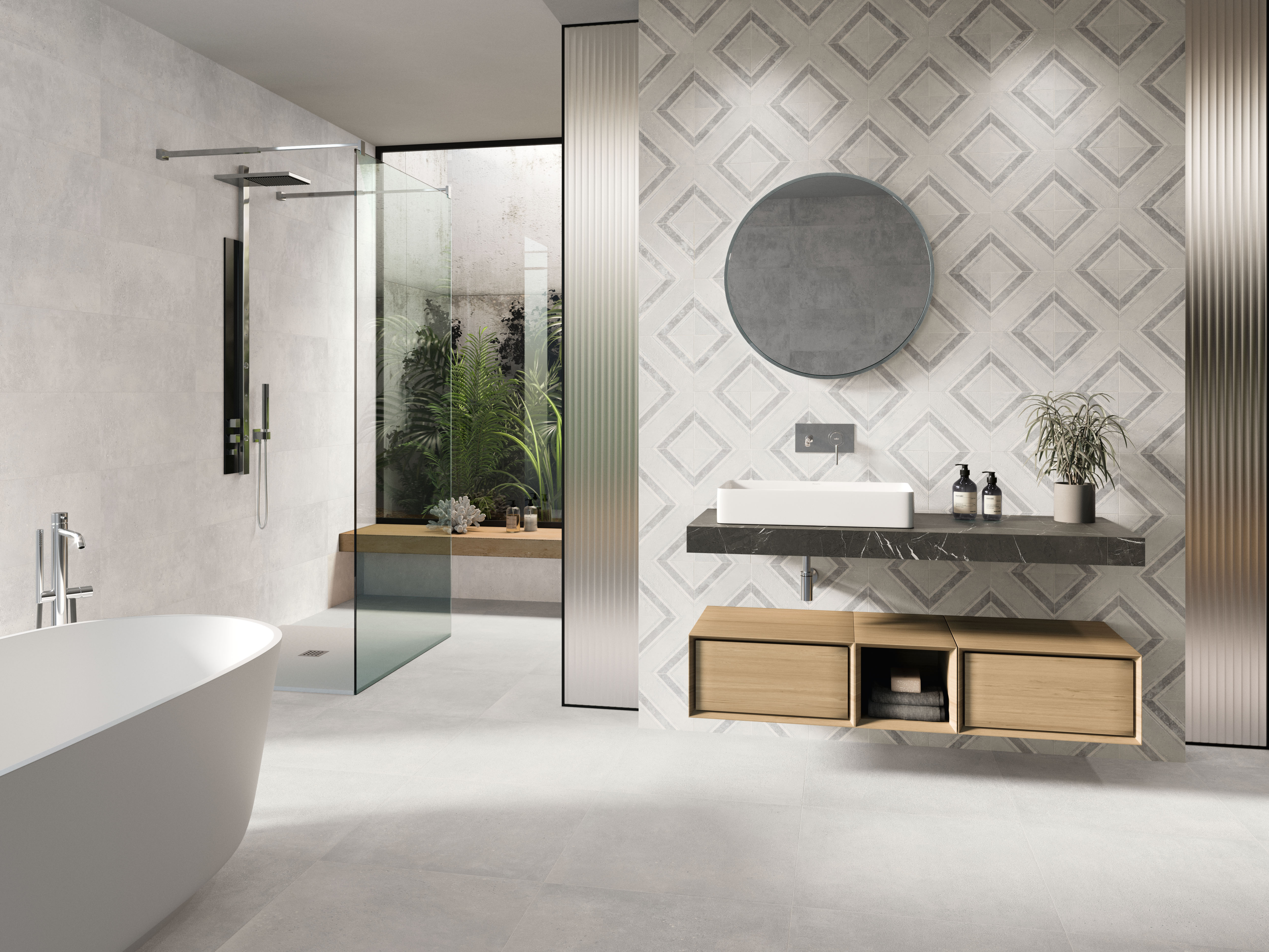 Urbanixx Gres Malmö Betonoptik Weiß matt 30x60 cm rekt. R9 Urbanixx Gres Malmö Betonoptik Weiß matt 30x60 cm rekt. R9