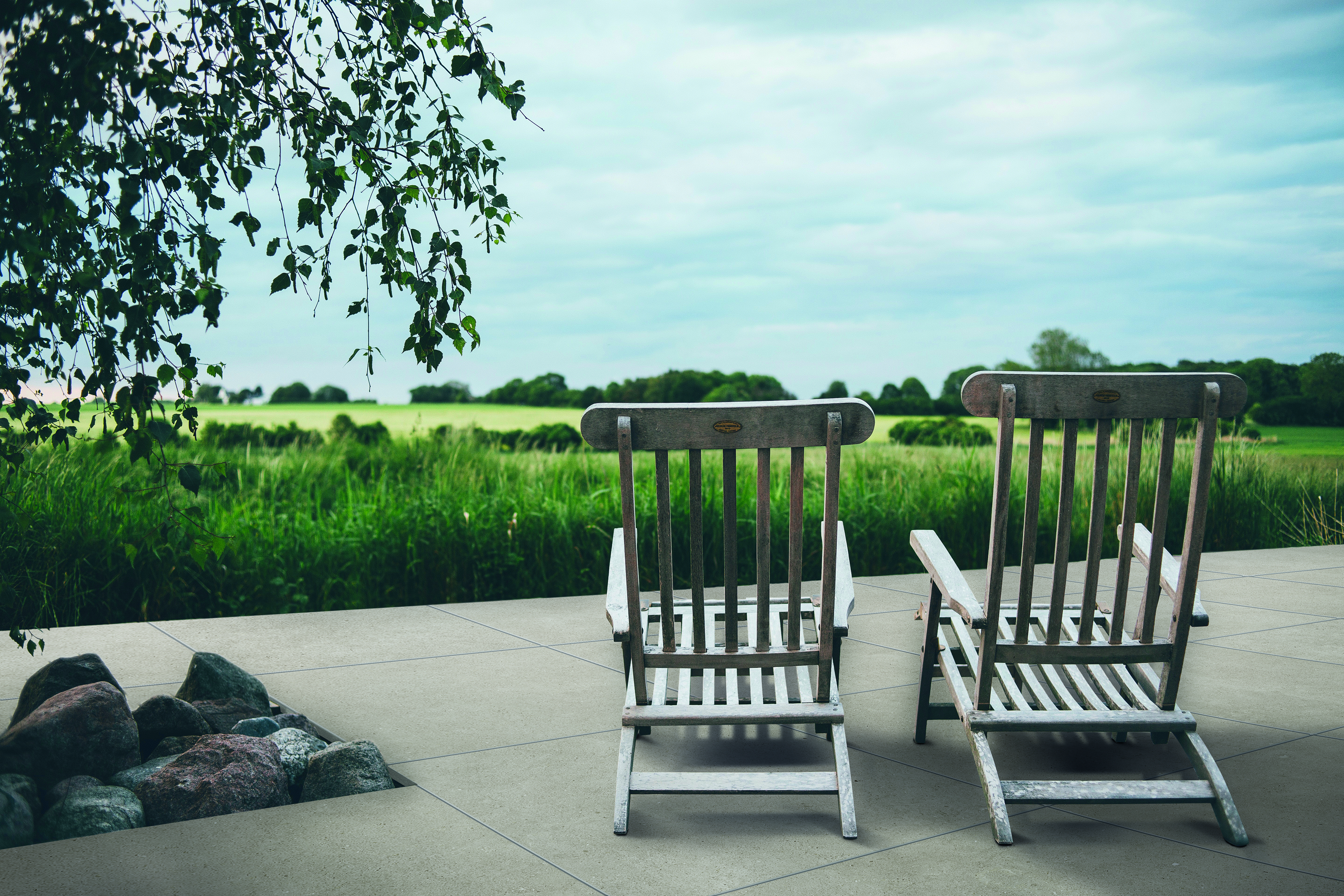 Urbanixx Gres Osaki Outdoor Natursteinoptik Taupe Matt 90x90 cm rektifiziert R11