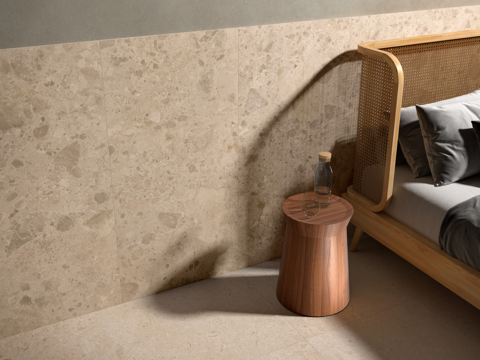 Ragno Eterna Bodenfliese Natursteinoptik Beige Matt 30x60 cm rektifiziert R10B 