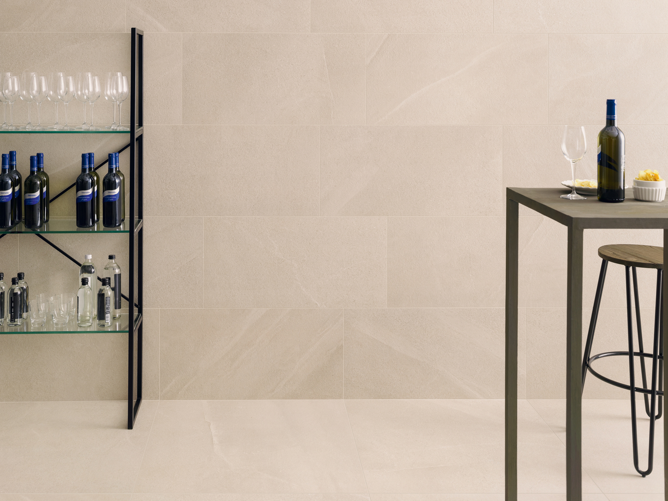 Gardenia Burlington  Bodenfliese Natursteinoptik Beige Matt 80x80 cm rektifiziert R10