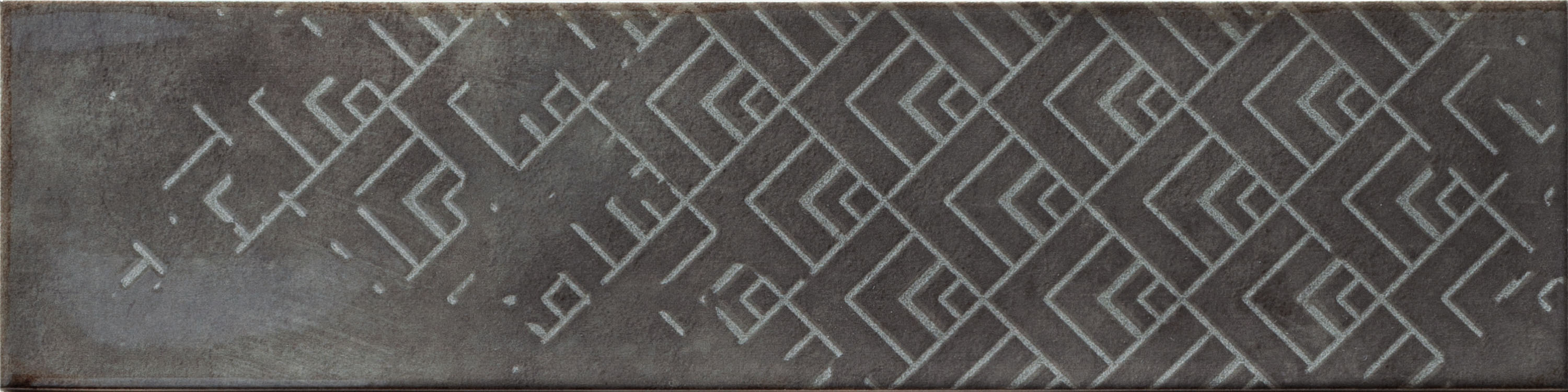 Catalea Gres Sörvik Metrofliese Dekor Anthrazit Glänzend 7,5x30 cm