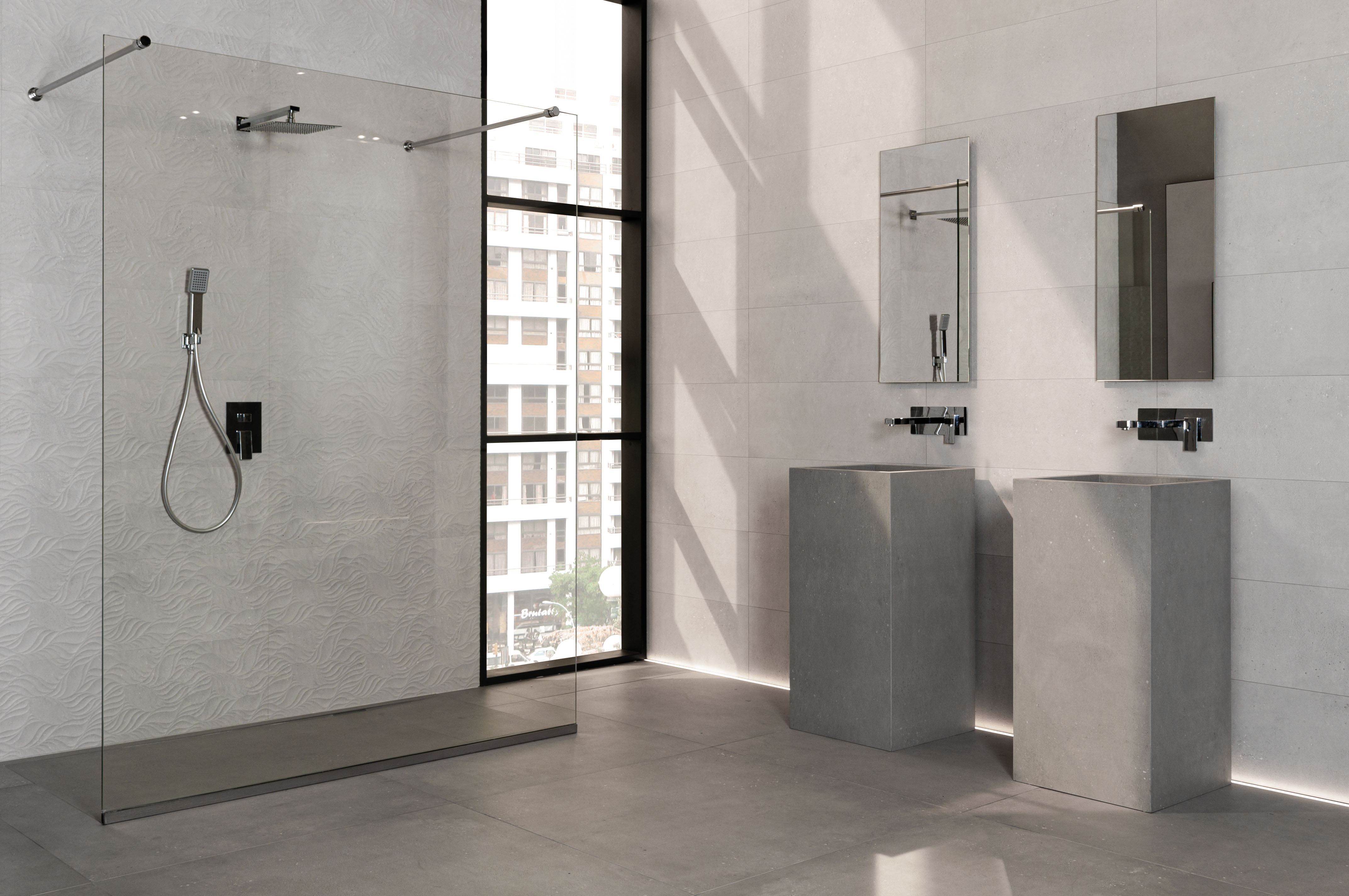 Urbanixx Gres Malmö Betonoptik Weiß matt 30x60 cm rekt. R9 Urbanixx Gres Malmö Betonoptik Weiß matt 30x60 cm rekt. R9