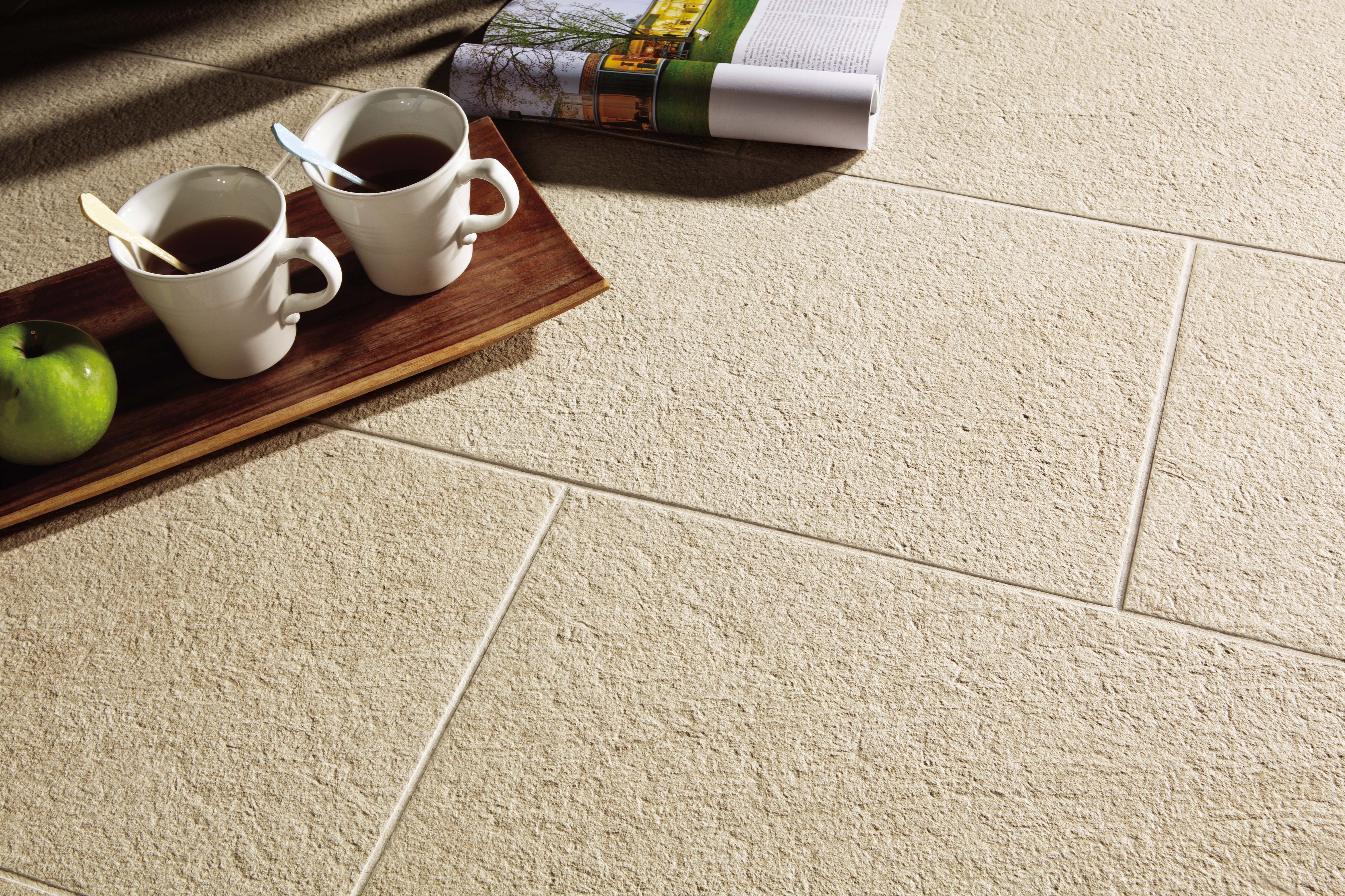Vanezia Gres Sevilla Bodenfliese Natursteinoptik Beige Matt 30x60 cm rektifiziert R10B