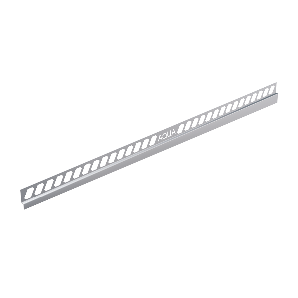 Blanke AQUA-KEIL WAND Edelstahl gebürstet rechter Anschlag 11 mm 32 mm 1,48 m