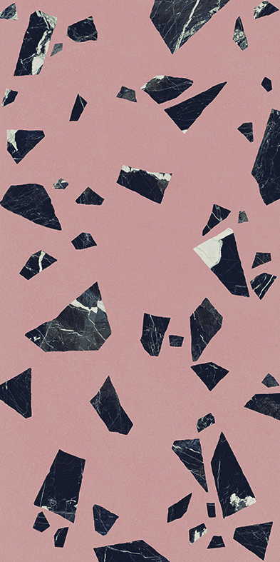 Ergon Medley Rock Bodenfliese Terrazzooptik Rosa Matt 60x60 cm rektifiziert R10B