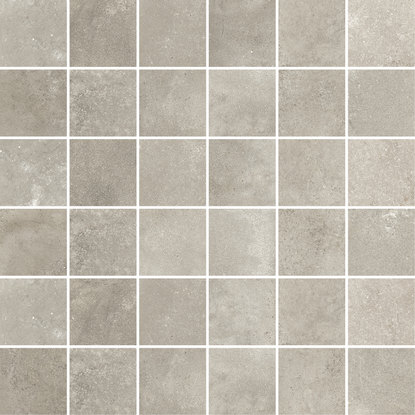Flaviker Backstage Mosaik Betonoptik Indoor Greige Matt 30x30 cm R10B