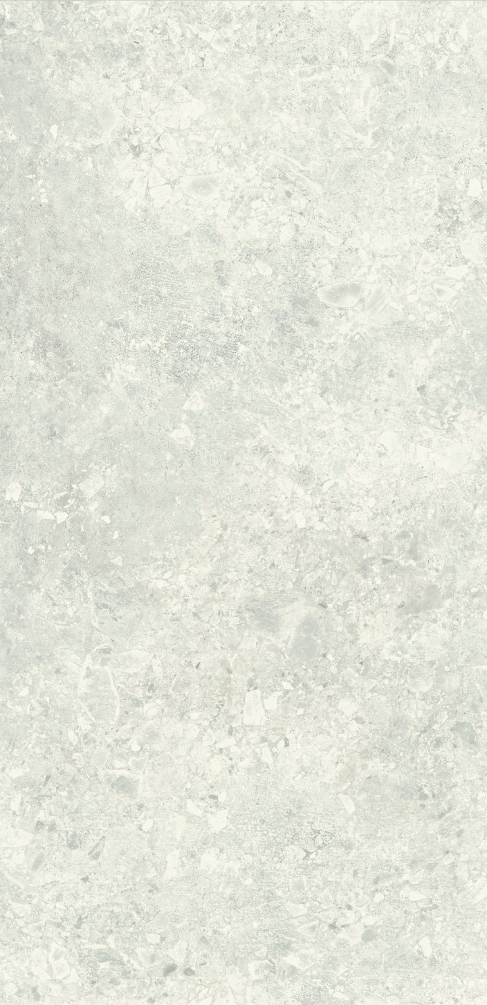 Urbanixx Gres Kyoto Bodenfliese Terrazzooptik Weiß Matt 30x60 cm rektifiziert R10