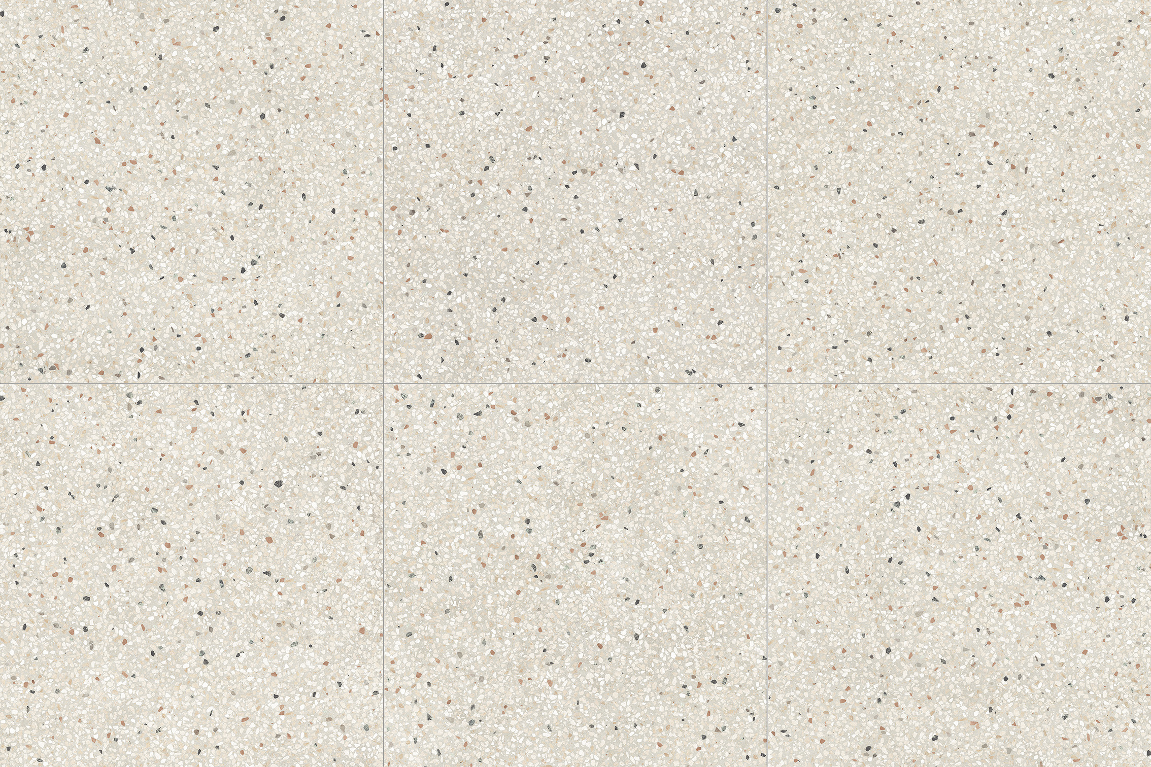 Vanezia Gres Mima Bodenfliese Terrazzooptik Bunt Matt 80x80 cm rektifiziert R10