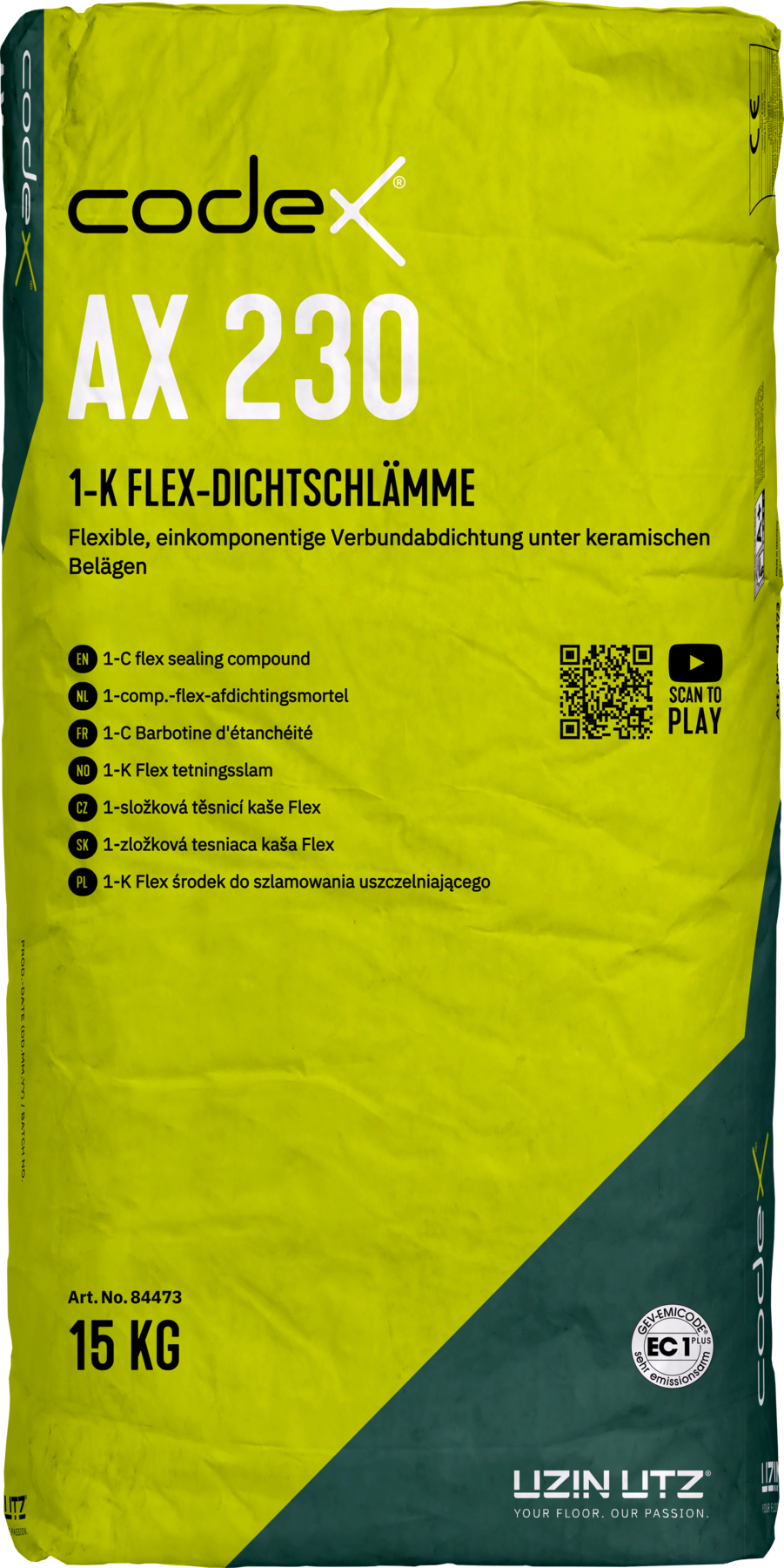 Codex AX 230 15 kg 1 K Flex Dichtschlämme