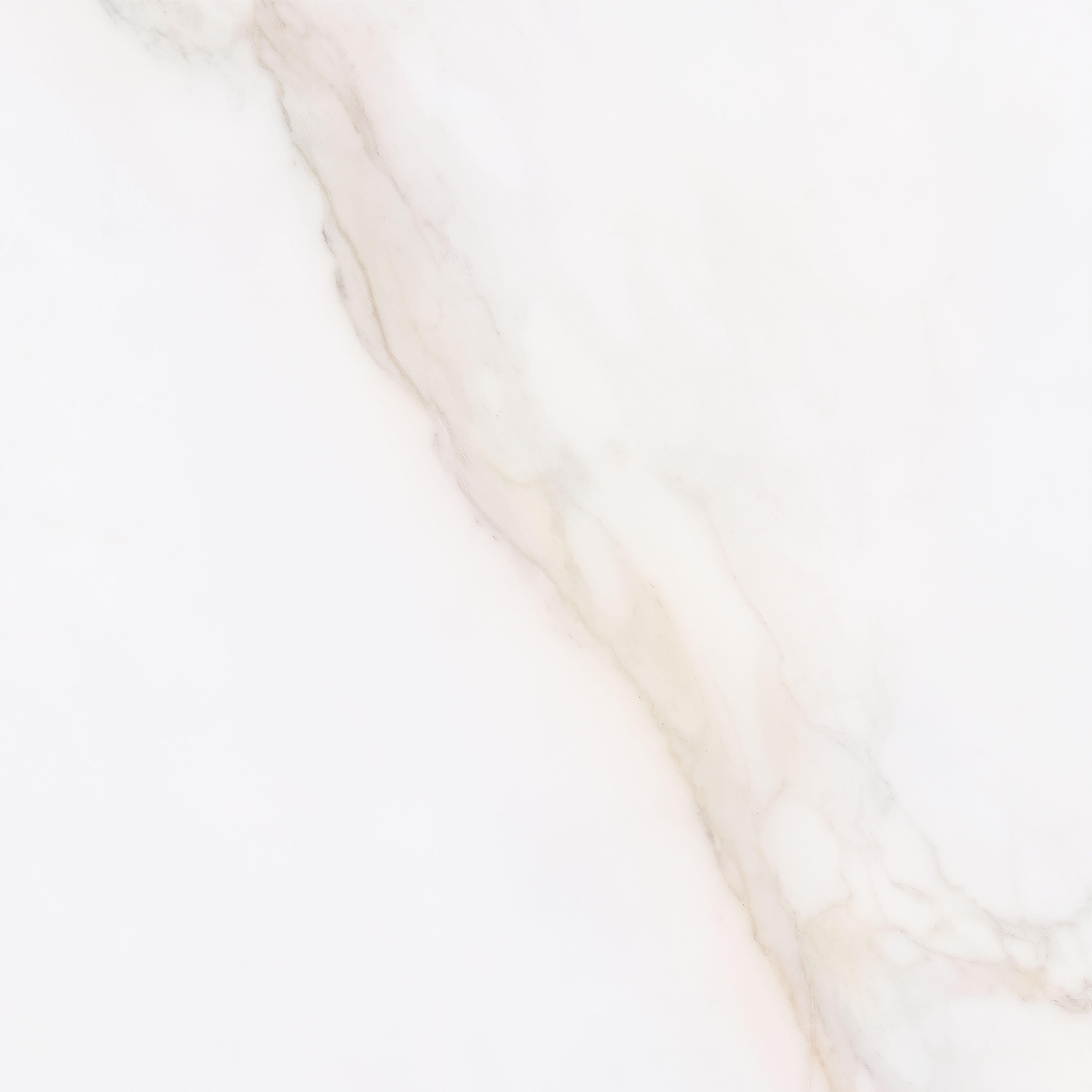 Vanezia Gres Kalmar Bodenfliesen Marmoroptik Weiß glänzend 75x75 cm rekt. 
