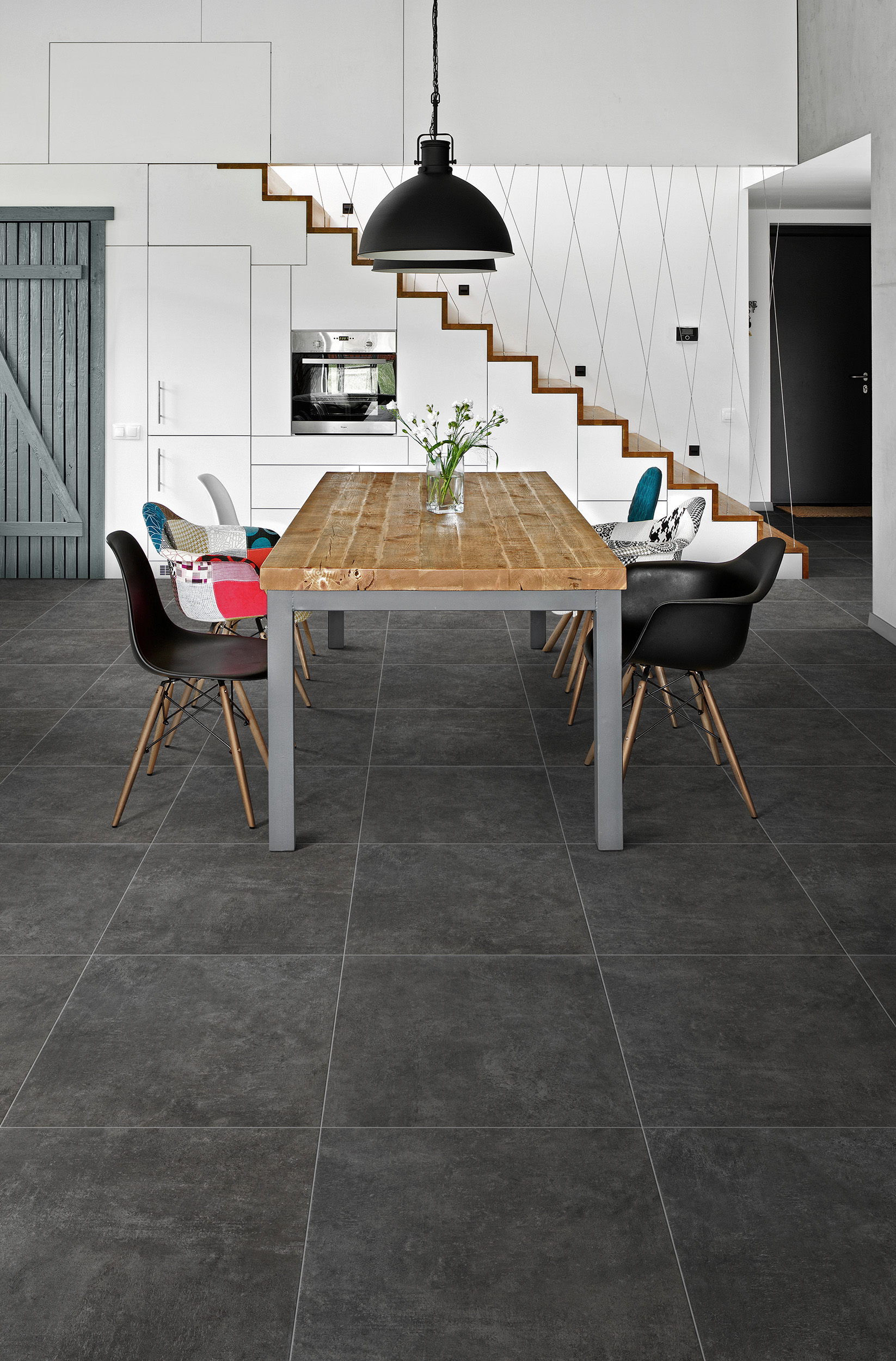 Urbanixx Gres Palermo Bodenfliese Betonoptik Anthrazit Matt 80,2x80,2 cm rektifiziert R10B