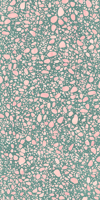 Ergon Medley Pop Bodenfliese Terrazzooptik Grün Matt 60x120 cm rektifiziert R10B