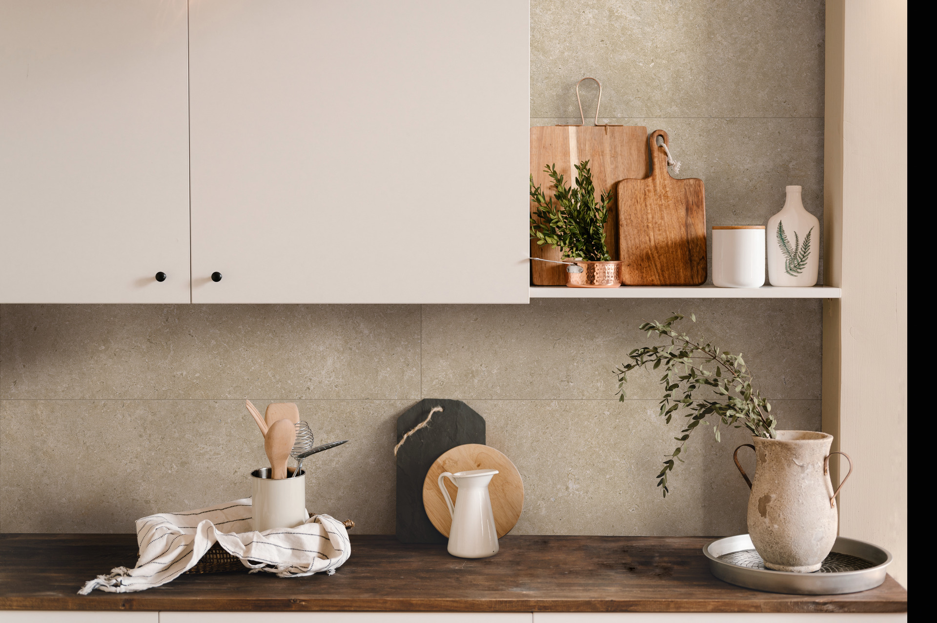Ragno Eterna Bodenfliese Natursteinoptik Greige Matt 100x100 cm rektifiziert R10B 