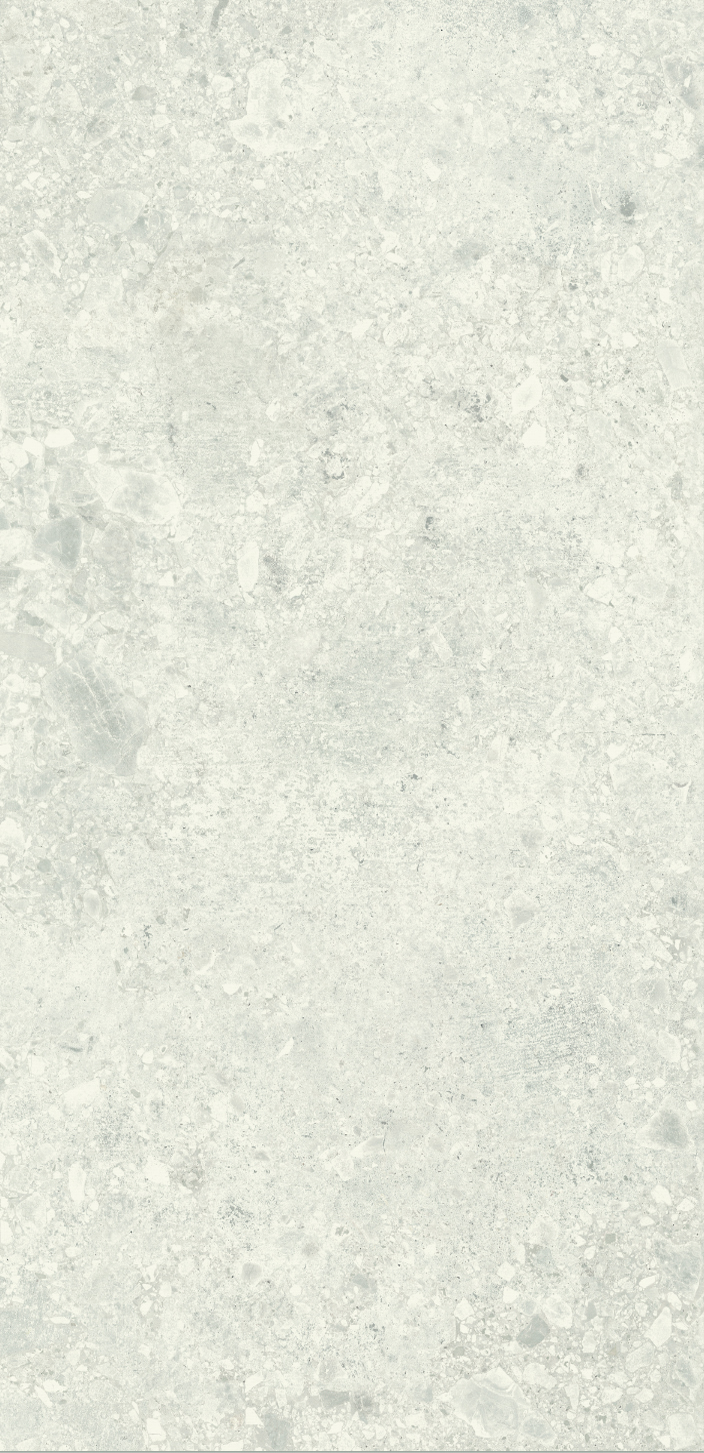 Urbanixx Gres Kyoto Bodenfliese Terrazzooptik Weiß Matt 30x60 cm rektifiziert R10