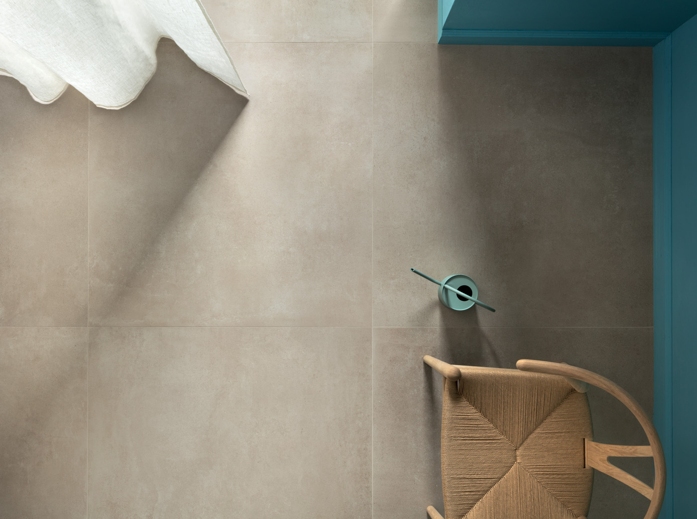Urbanixx Gres Hirado Wandfliese Betonoptik Sand Matt 120x260 cm rektifiziert R10