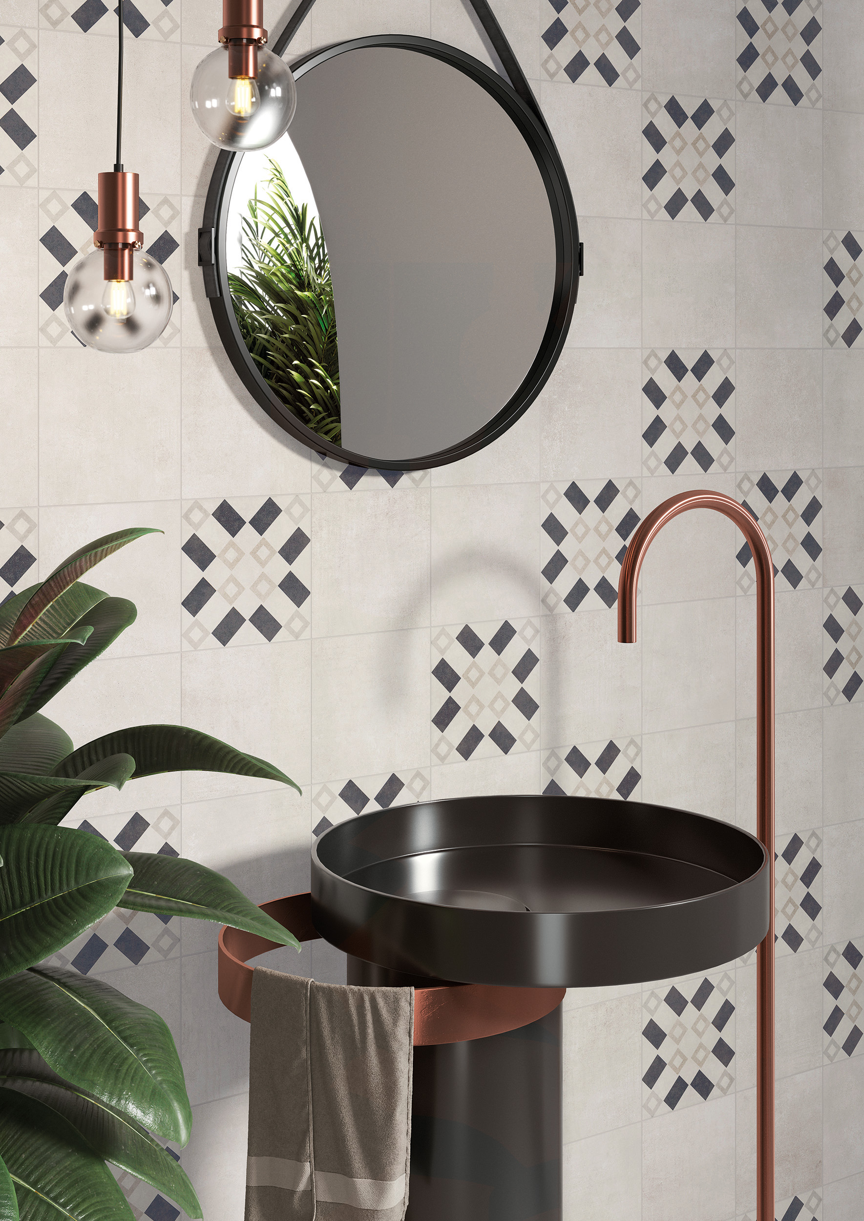 Urbanixx Gres Bari Bodenfliese Betonoptik Weiß Matt 60x60 cm rektifiziert R9