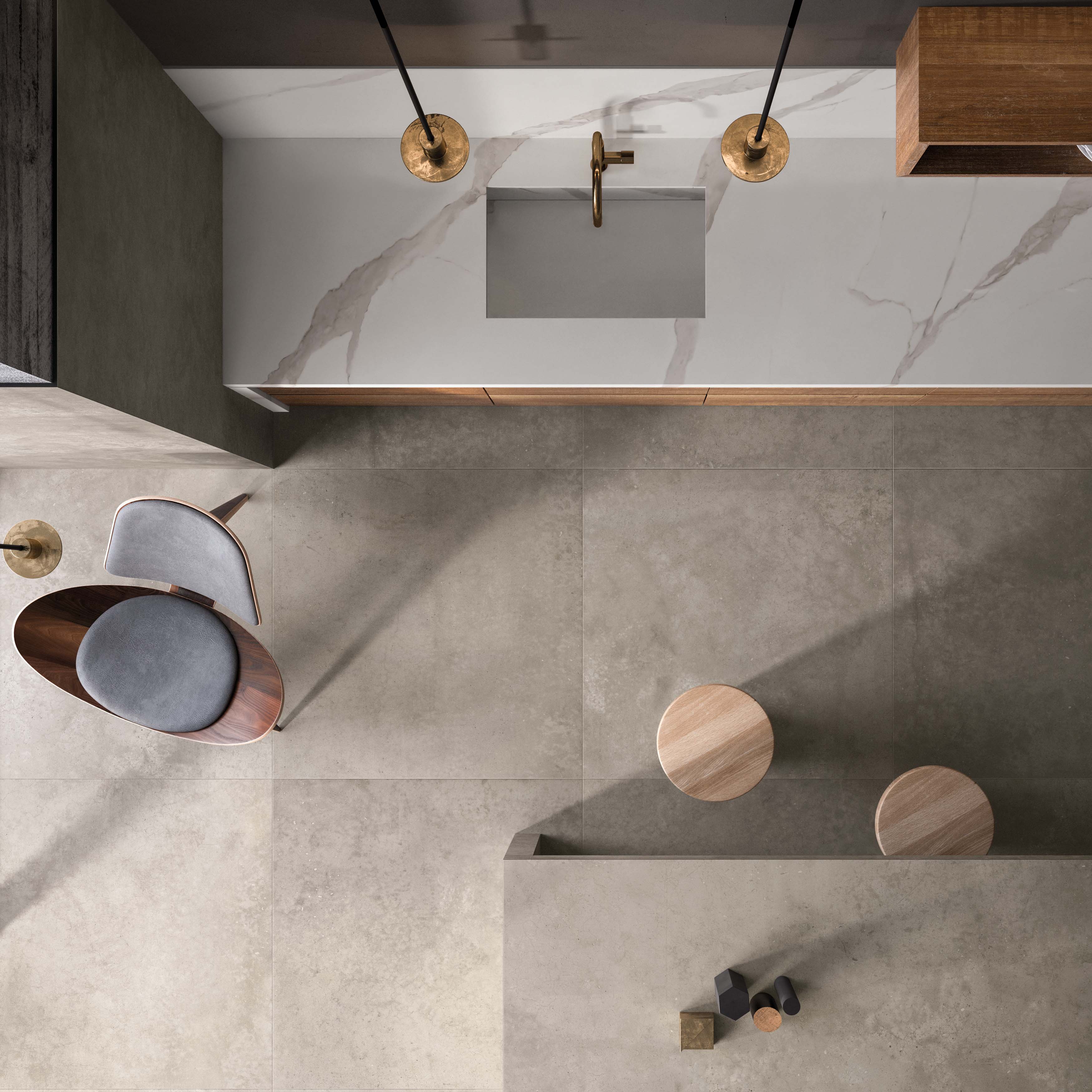 Flaviker Hyper Bodenfliese Betonoptik Grey matt 60X60 cm rekt. R10B Flaviker Hyper Bodenfliese Betonoptik Grey matt 60X60 cm rekt. R10B