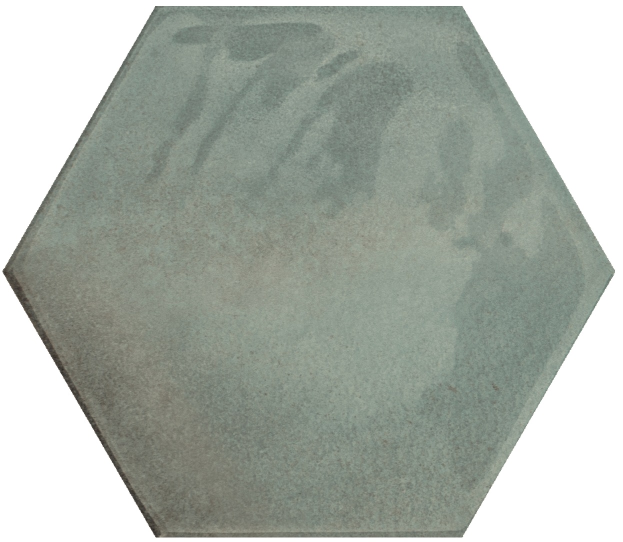 Catalea Gres Timra Hexagonfliese Grün Glänzend 16x18 cm 