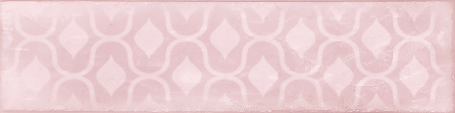 Catalea Gres Nellim Metrofliese Dekor Rosa glänzend 7,5x30 cm Catalea Gres Nellim Metrofliese Dekor Rosa glänzend 7,5x30 cm