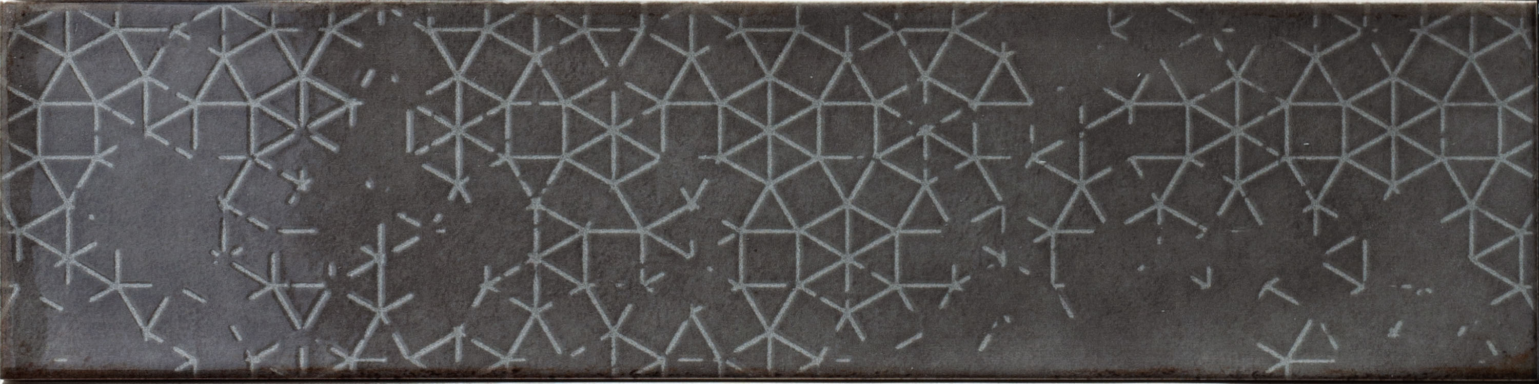 Catalea Gres Sörvik Metrofliese Dekor Anthrazit Glänzend 7,5x30 cm