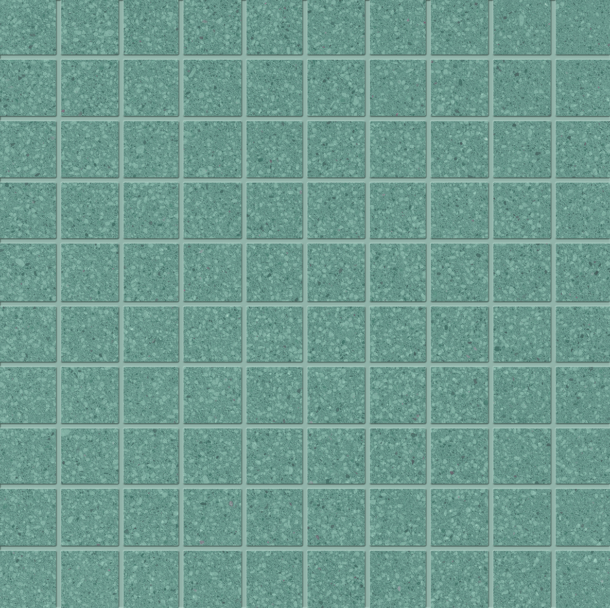 Ergon Medley Minimal Mosaik uni Green matt 30x30 cm  