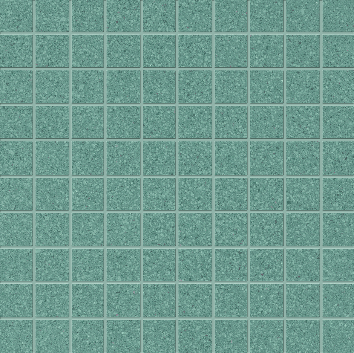 Ergon Medley Minimal Mosaik uni Green matt 30x30 cm  