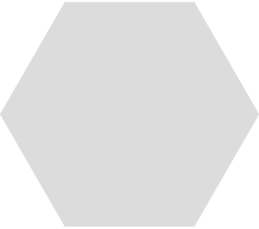 Catalea Gres Salmi Bodenfliesen Hexagon Hellgrau Matt 15x17 cm  